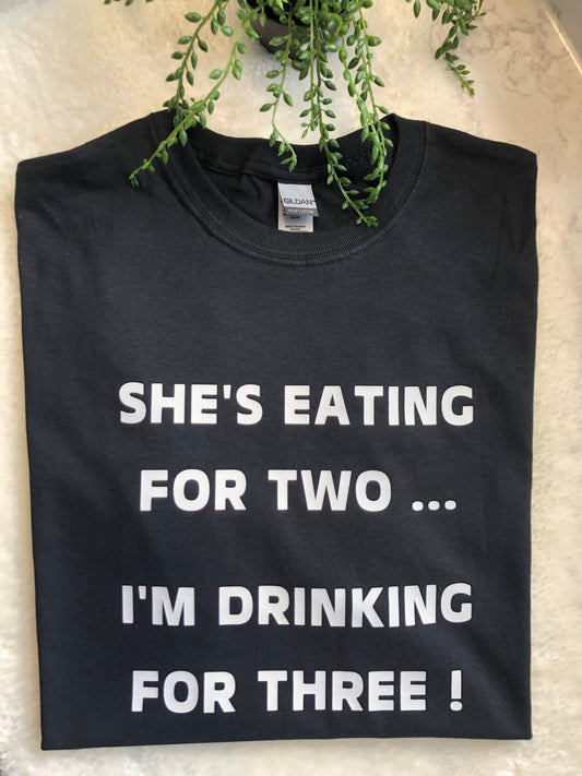 She's Eating For Two T-Shirt