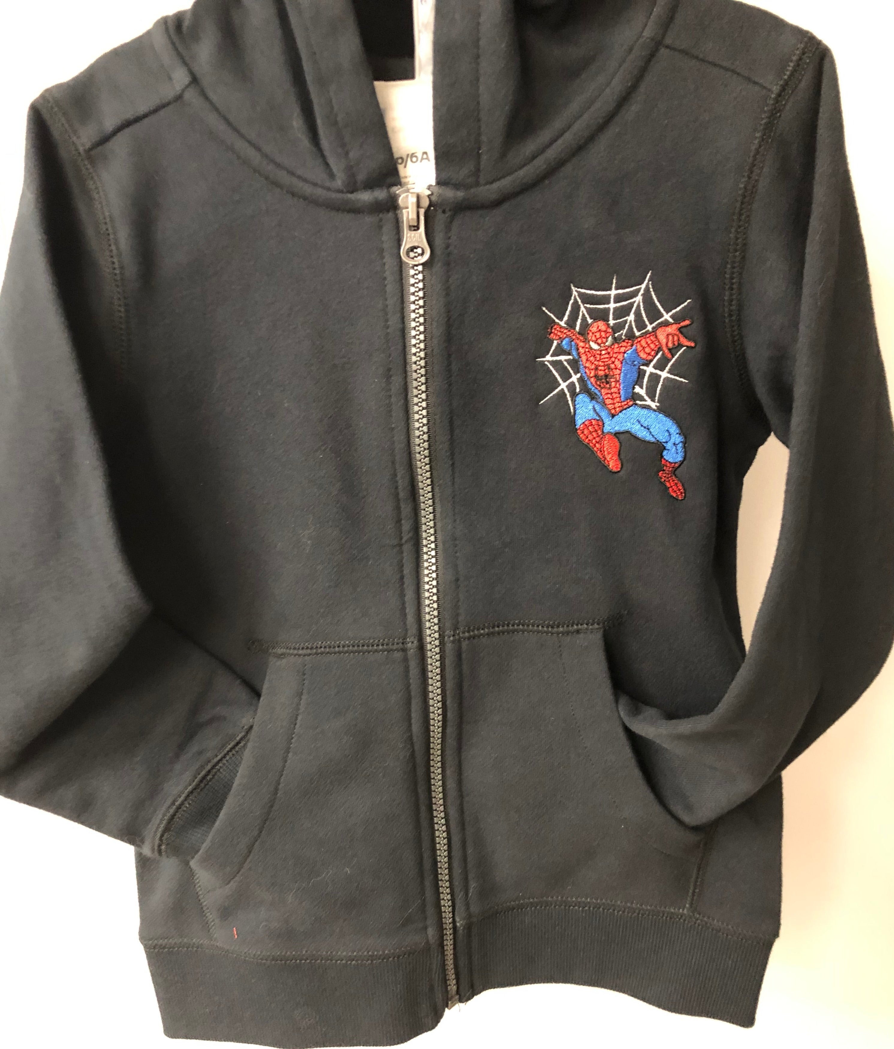 Boys spiderman zip outlet up hoodie